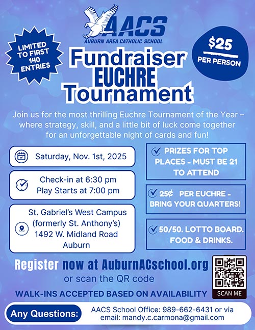 Euchre Fundraiser Flyer