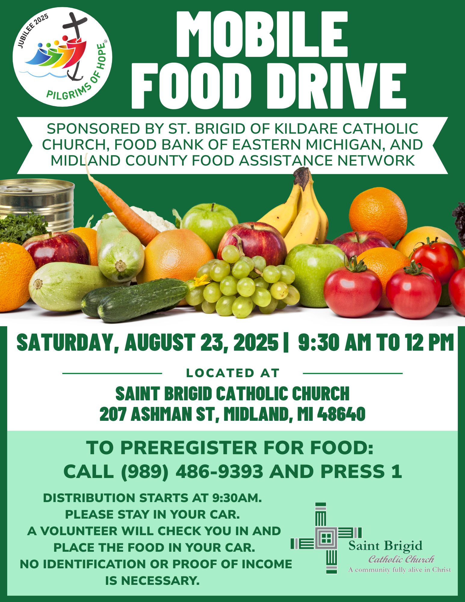 Mobile food drive flyer image