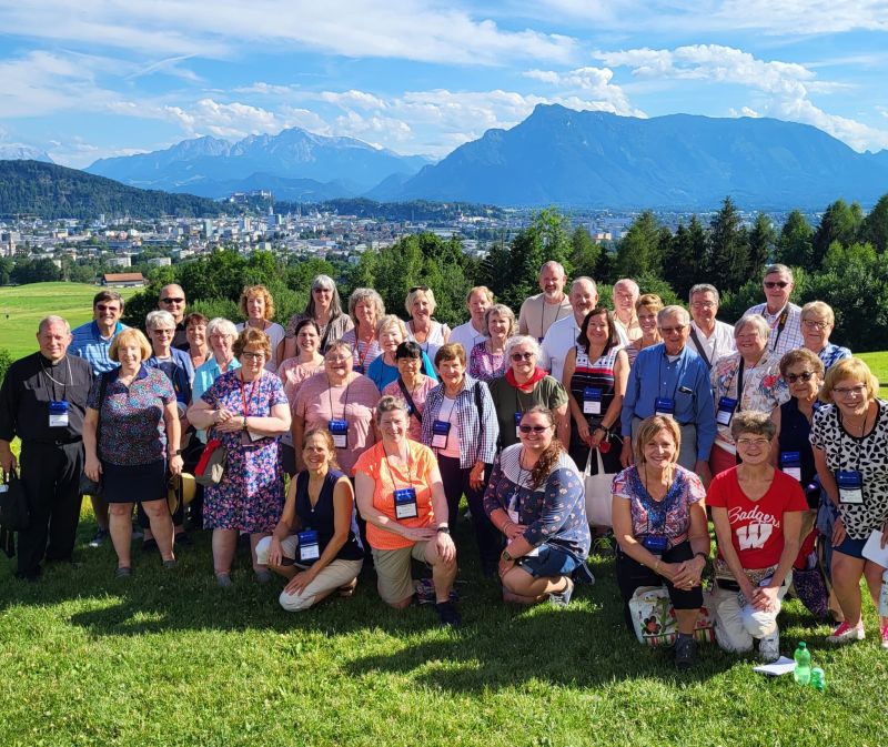 pilgrims in the alps