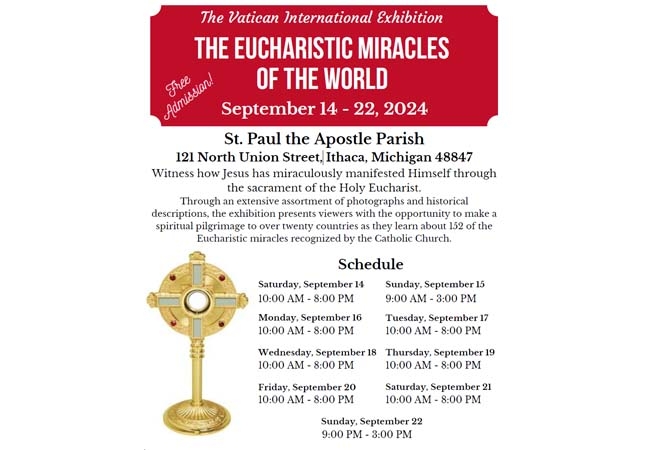 The Vatican International Exhibition The Eucharistic Miracles of the World