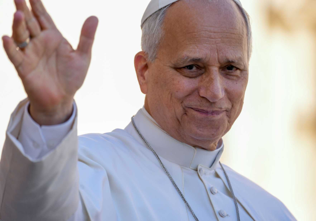 Pope Leo XIV smiles