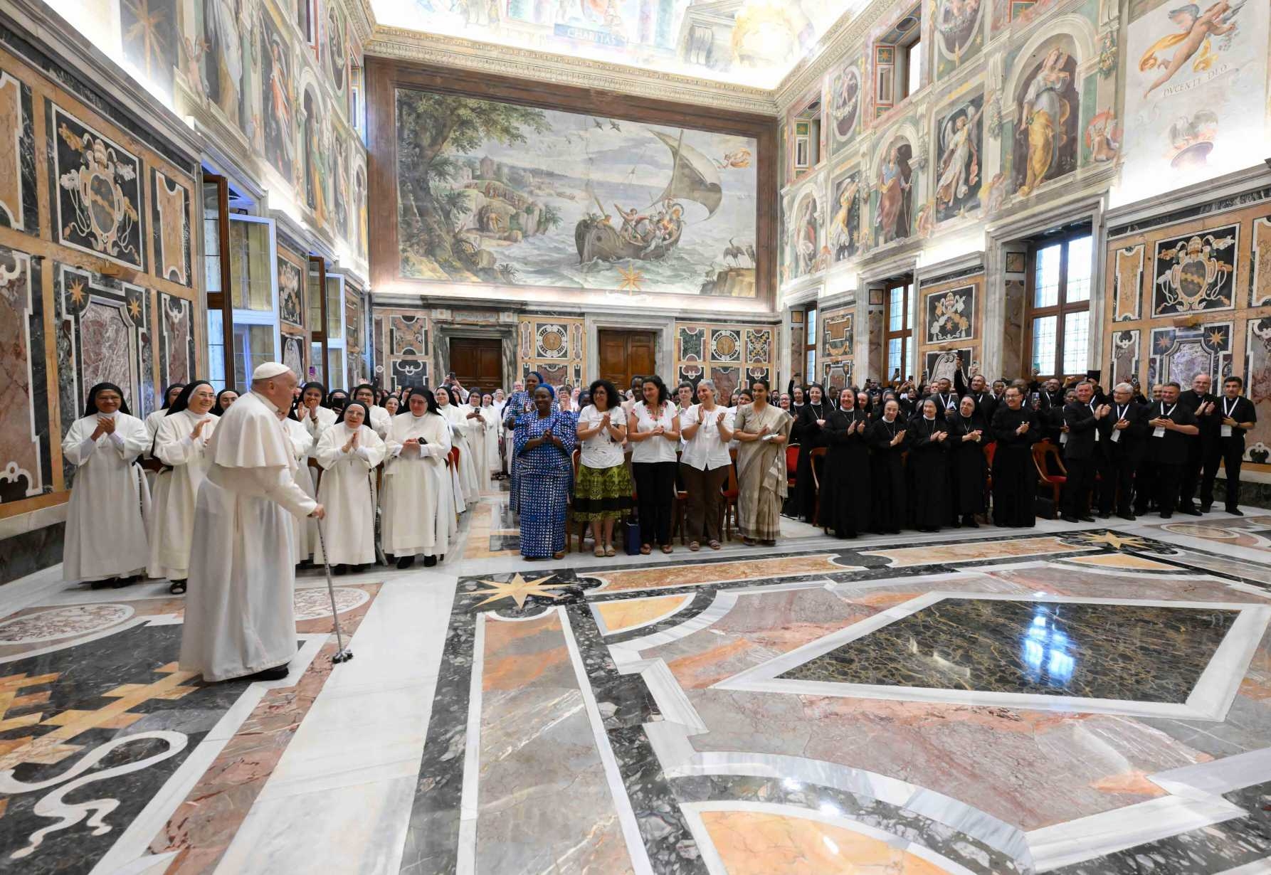 Pope Francis meets at the Vatican Aug. 12, 2024