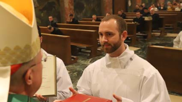Charles Warner and His Eminence Arthur Cardinal Roche