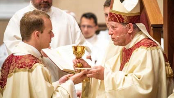 Fr. Matthew Gembrowski and Bishop Robert Gruss