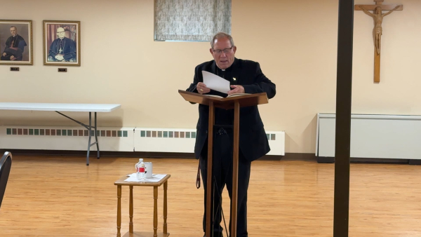 Bishop Gruss at First Friday
